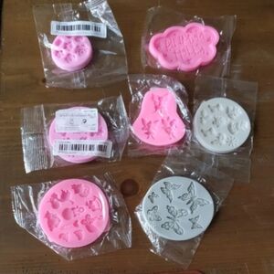 Set of 7 different silicone molds - brand new, never used